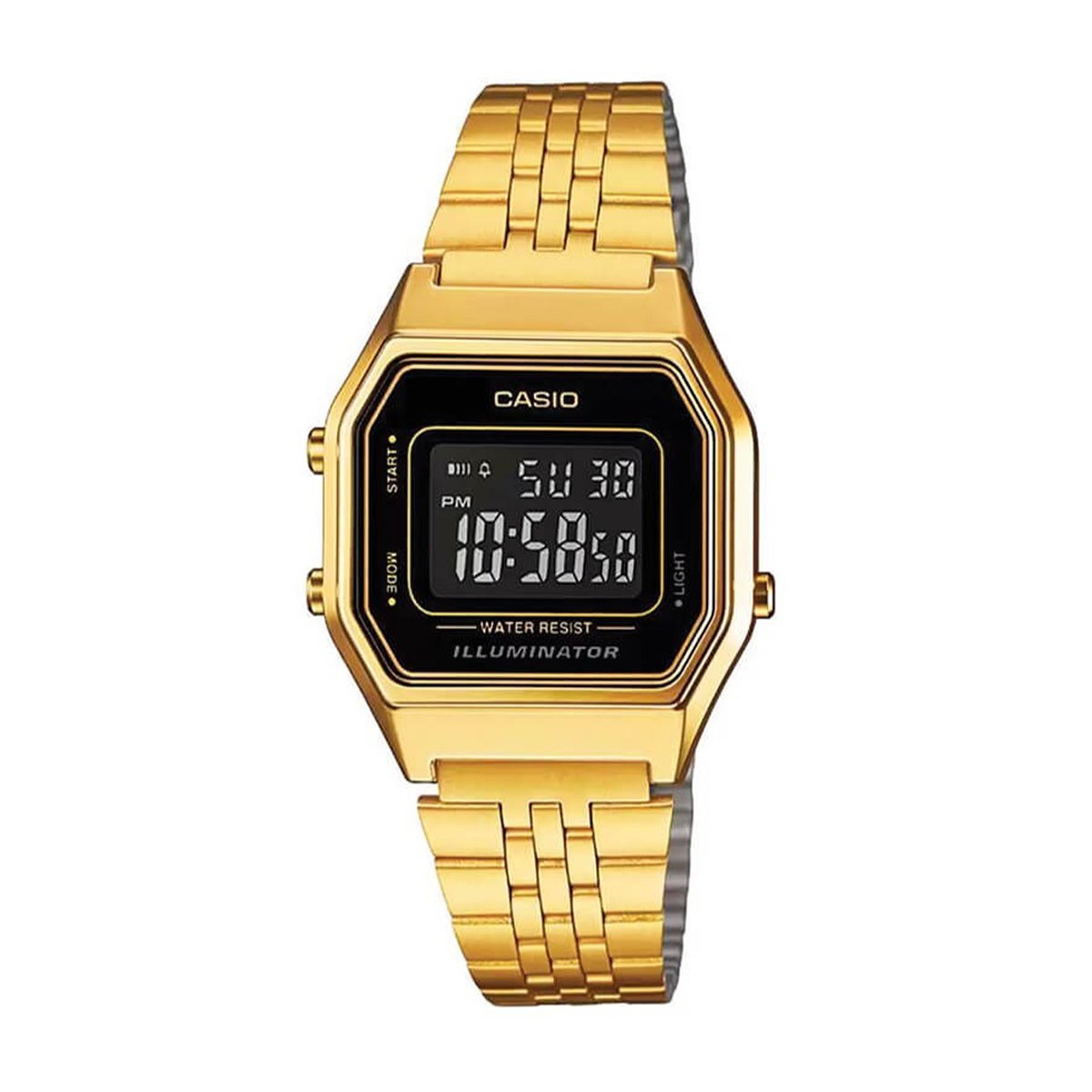 MONTRE CASIO FEMME CHRONO ACIER